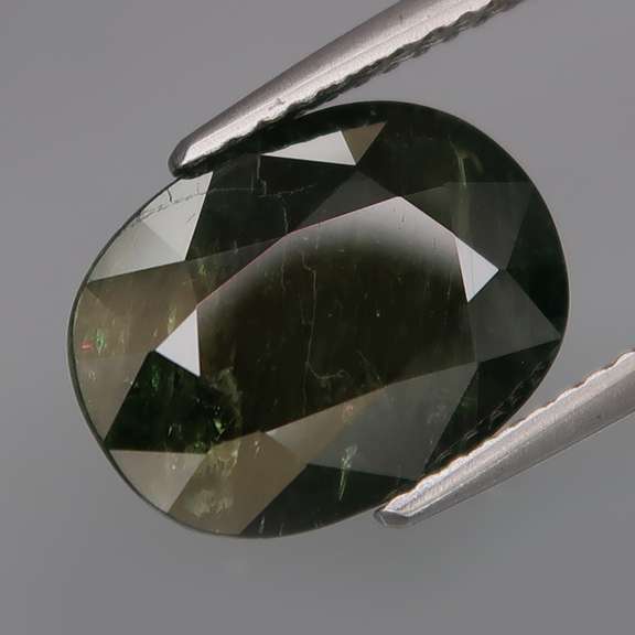 Rich 7.08ct green black UNHEATED Australian Sapphire