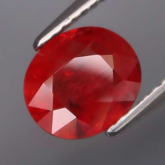 Vivid imperial red 1.97ct oval cut Sapphire