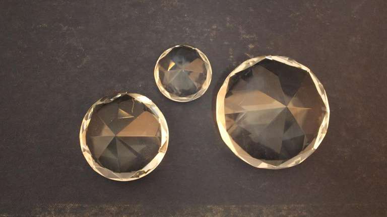 Clear Crystal Trio Diamonts - Set of 3
