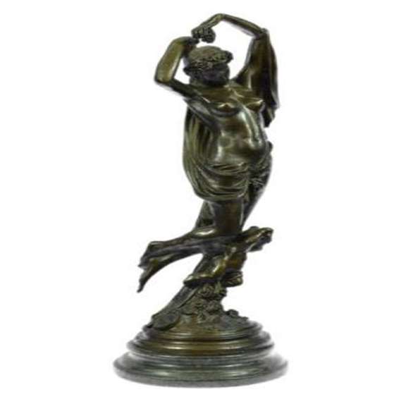 Woman with Grapes Bronze Statue