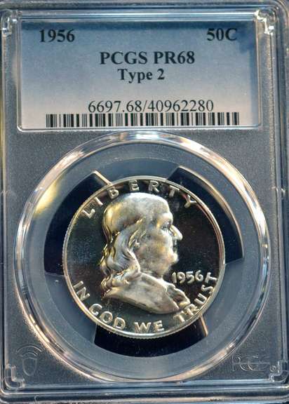 1956 50C PCGS PR 68 Type 2
