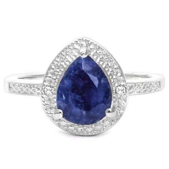 Lab Created Tanzanite Sterling Ring