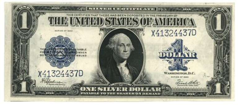 Choice Crisp 1923 Series Large Size $1 Silver Cert