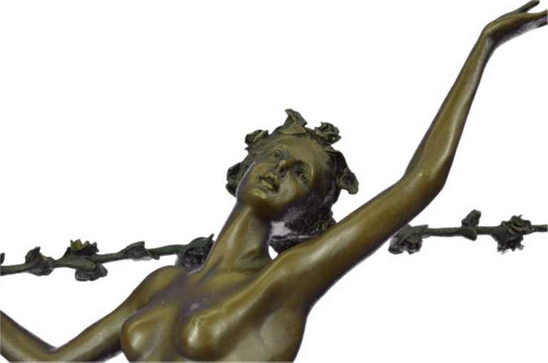 Nymph Calling into Forest Bronze Sculpture