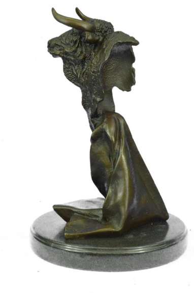 Bull Bronze Bust Sculpture