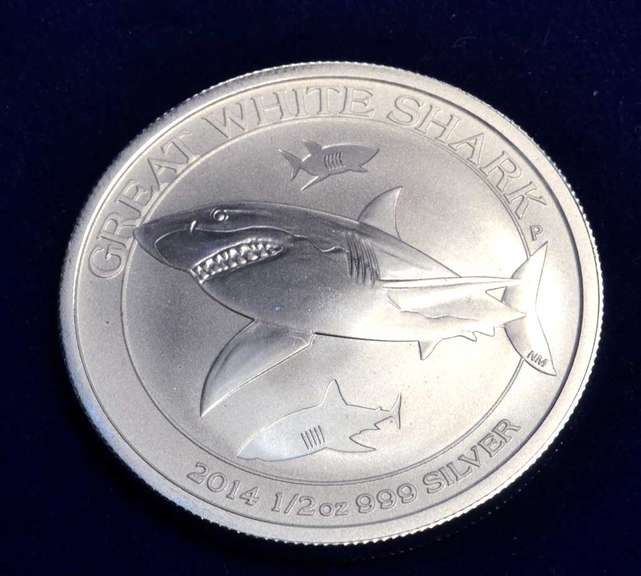 2014 Australia 1/2 OZ Silver Great White Shark