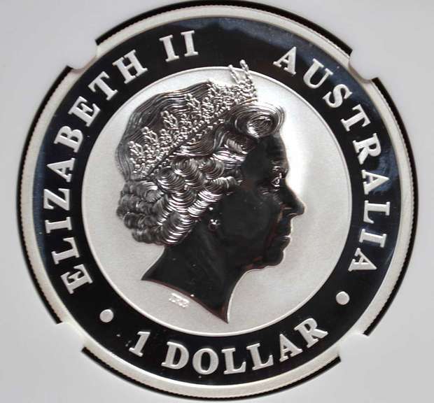 2012 P Australia S$1 Kookaburra NGC MS70