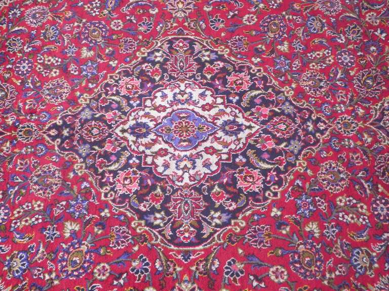 Semi Antique Persian Kashan 13.2x9.6