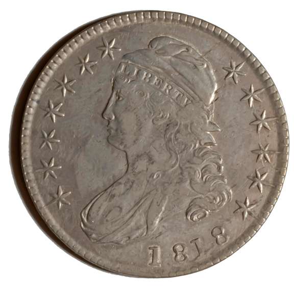 1818 Choice Near Unc Bust Half