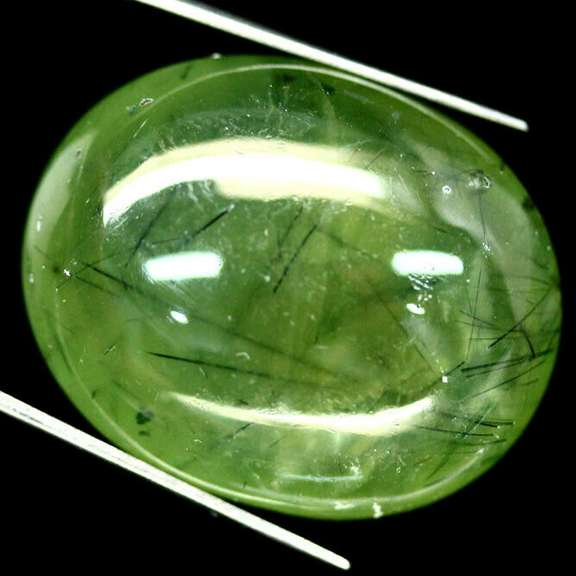 Collectors 56.51ct rutilated Prehnite