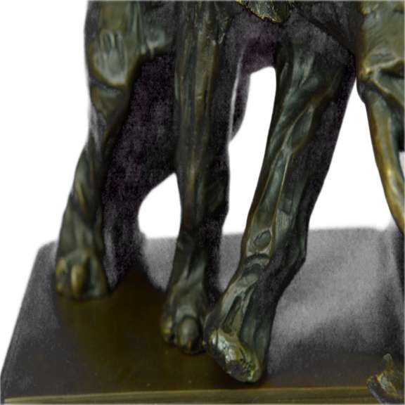 Pair of Elephant Bookends Bronze Sculpture