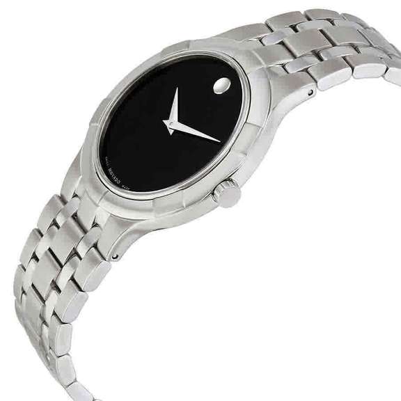 Movado  Black Dial Stainless Steel