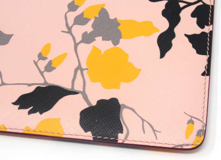 Slavatore Ferragamo Floral Leather Wristlet