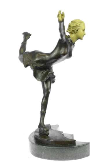Ice Skater Sport Arena Sculpture Statue
