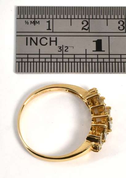 Unique Princess Cut Diamond Cluster