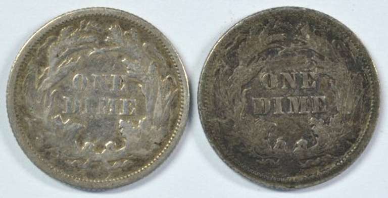 Sharp XF 1876 & 1891 Liberty Seated Dimes