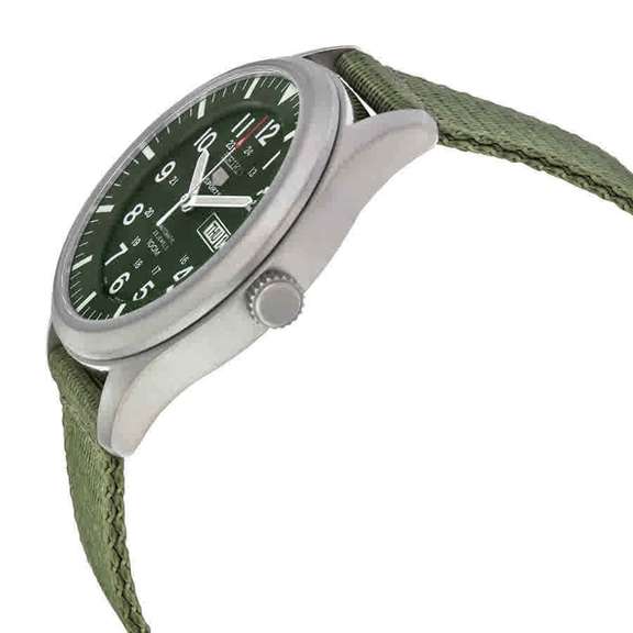Seiko Sport Automatic Khaki Green Canvas