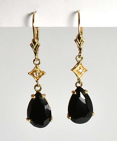 Lovely Black Onyx Dangle Earrings