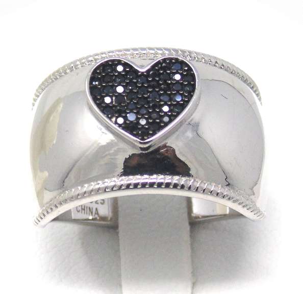 Sterling Silver Heart Shaped Ring