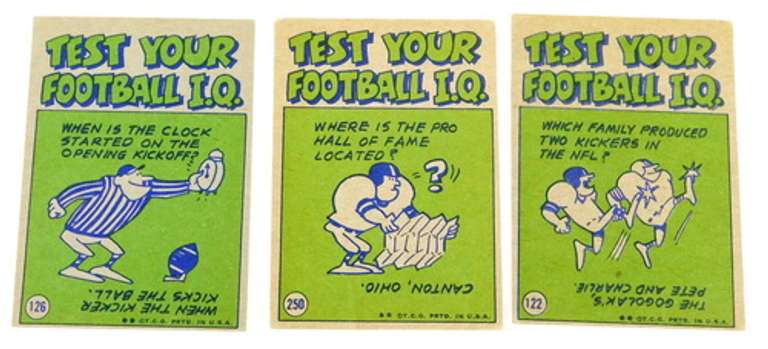 3 - 1972 Pro Action Topps Football Greats