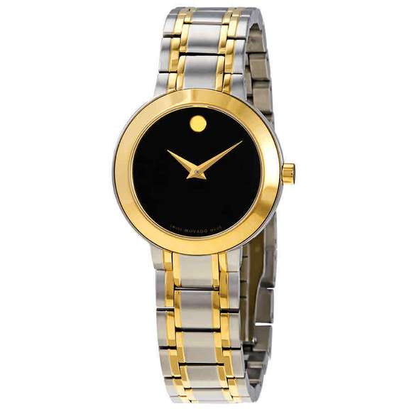 Movado Quartz Black Dial Watch