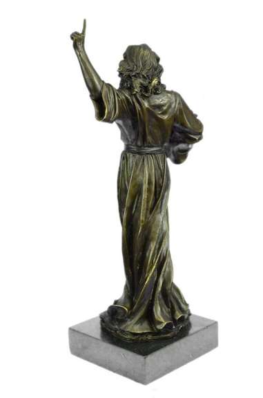 Moses Bust Jewish Christian Bronze Statue