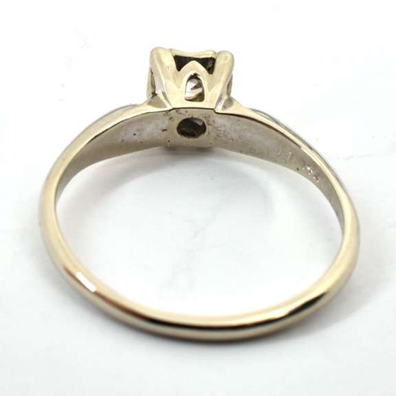 Vintage 1/4 Carat Diamond Engagement Ring