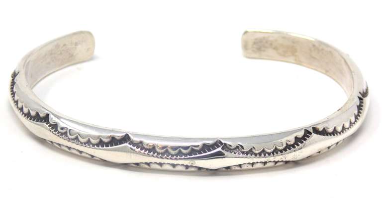 Sterling Silver Southwest Style Cuff Bracelet