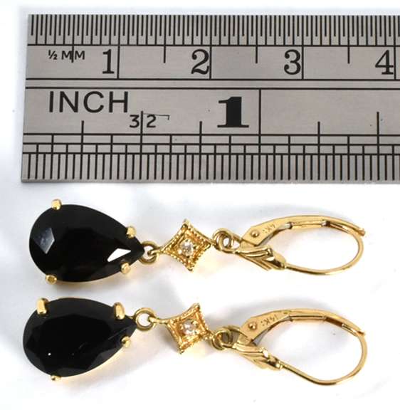 Lovely Black Onyx Dangle Earrings