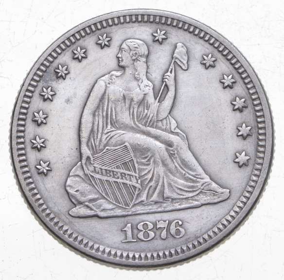 1876 Seated Liberty Quarter