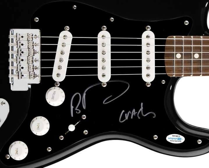 Dave Matthews Band Boyd Tinsley Signed Guitar w Crash Lyrics