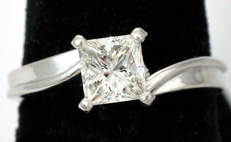 .75ct Princess Cut Diamond Ring, PLAT