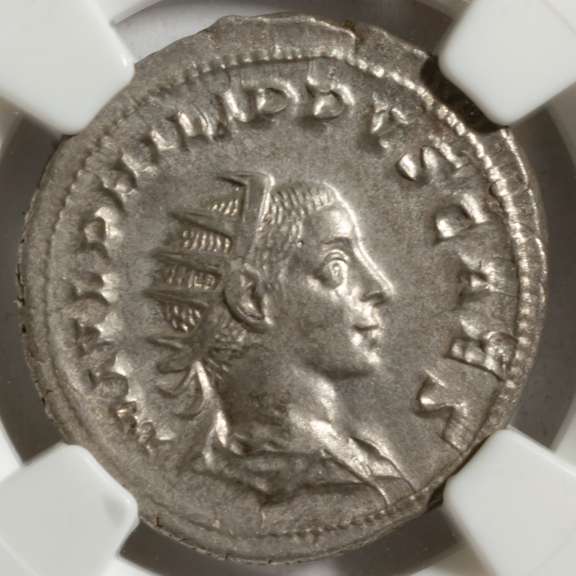 Roman Empire Phillip 11 247-249 Double Denarius