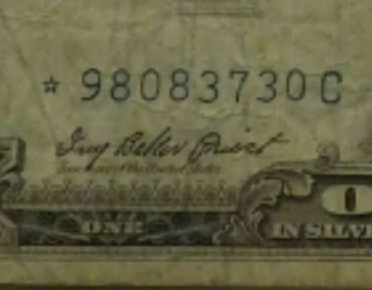 1957 $1.00 Silver Cert, Star Note