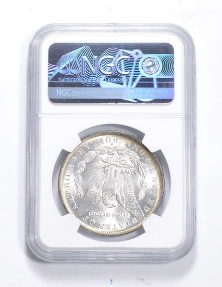 MS64 1883-O Morgan Silver Dollar - Graded NGC Blueberry Tone