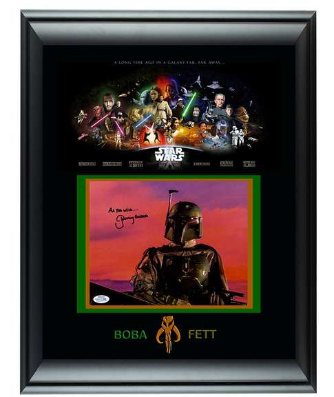 Star Wars Jeremy Bulloch Autographed Framed Boba Fett Photo