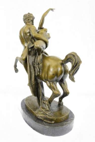 Centaurs Abducting Nude Woman Bronze Sculpture