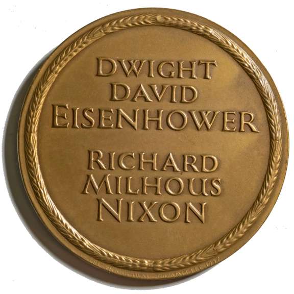 1957 Ike Bronze Official US Inaugural Medal