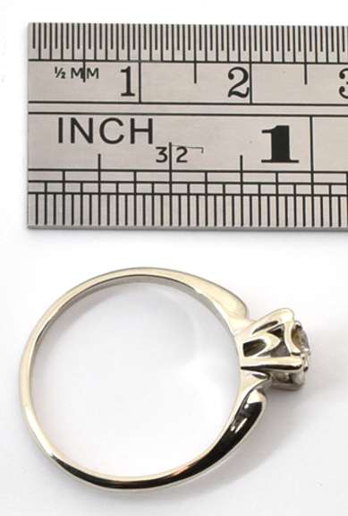 Vintage 1/4 Carat Diamond Engagement Ring