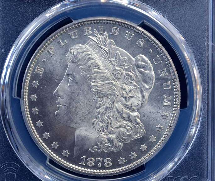 1878 8TF Morgan Dollar PCGS MS62