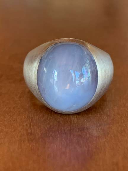 9.0 Carat Star Sapphire Ring,14kt Gold