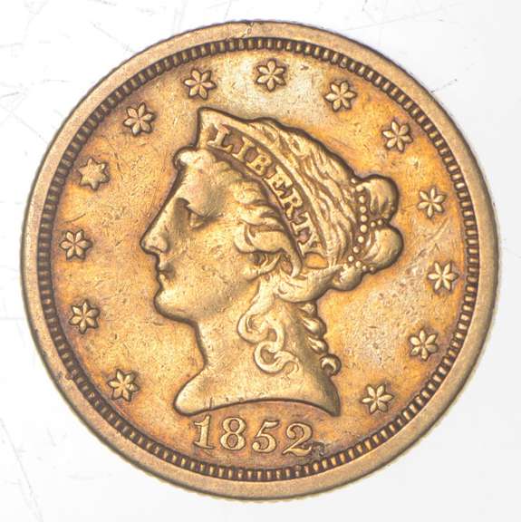 1852-O $2.50 Liberty Head Gold Quarter Eagle