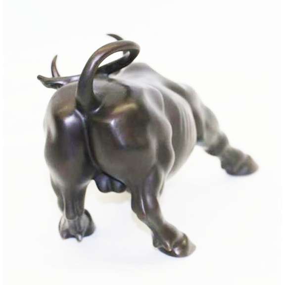 Stock Market Bull Bronze Sculpture