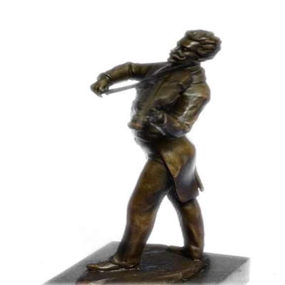 Johann Strauss playing the Violin Bronze Sculpture