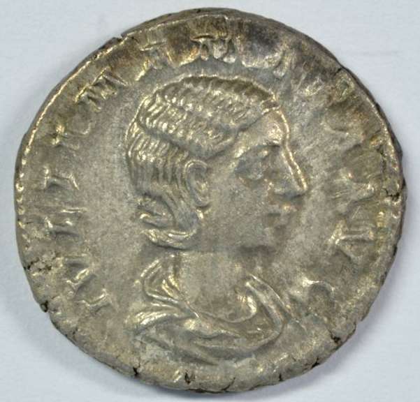 Near Mint Julia Mamea Roman Silver Denarius, 222-236 AD