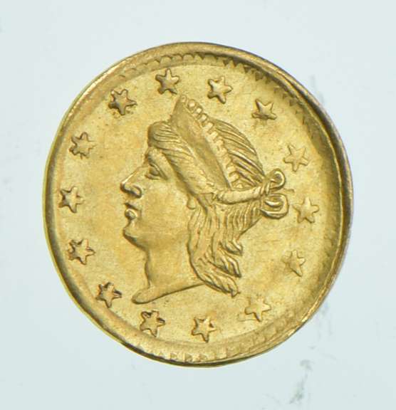 1864 Liberty Head California Gold 1/4 Dollar - BG-866