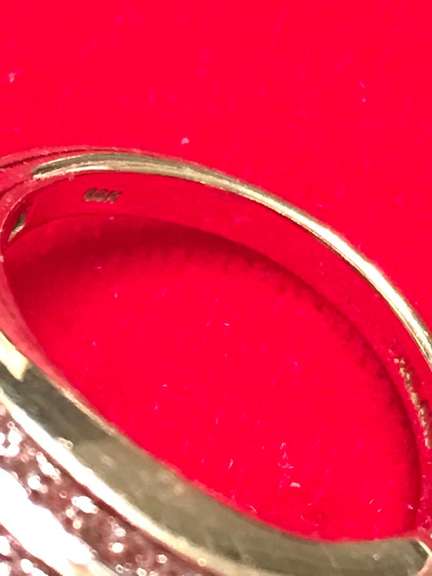 Ladies 14K Quartz and Diamond Bypass Ring