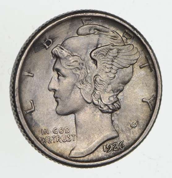 1926-D Mercury Silver Dime - Choice