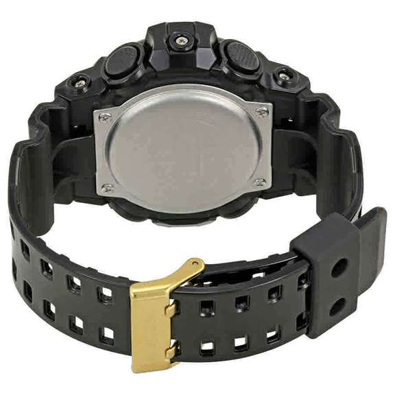 Casio Gold-Tone Dial Black Resin Watch