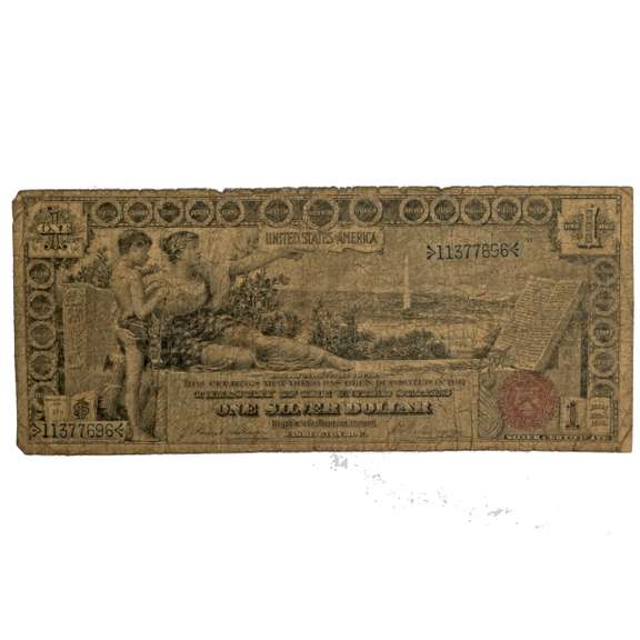 1896 $1 Educational Silver Certificate Note